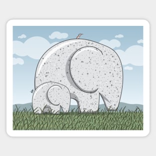 Silent Elephants Magnet